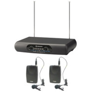 Kit Radiomicrofono 2 canali Lavalier capsula professionali 