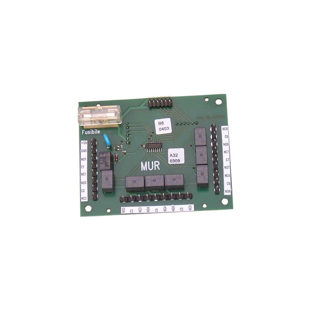 Modulo di espansione Costel CESCMUR con 8 relè a scambi liberi sing programabili