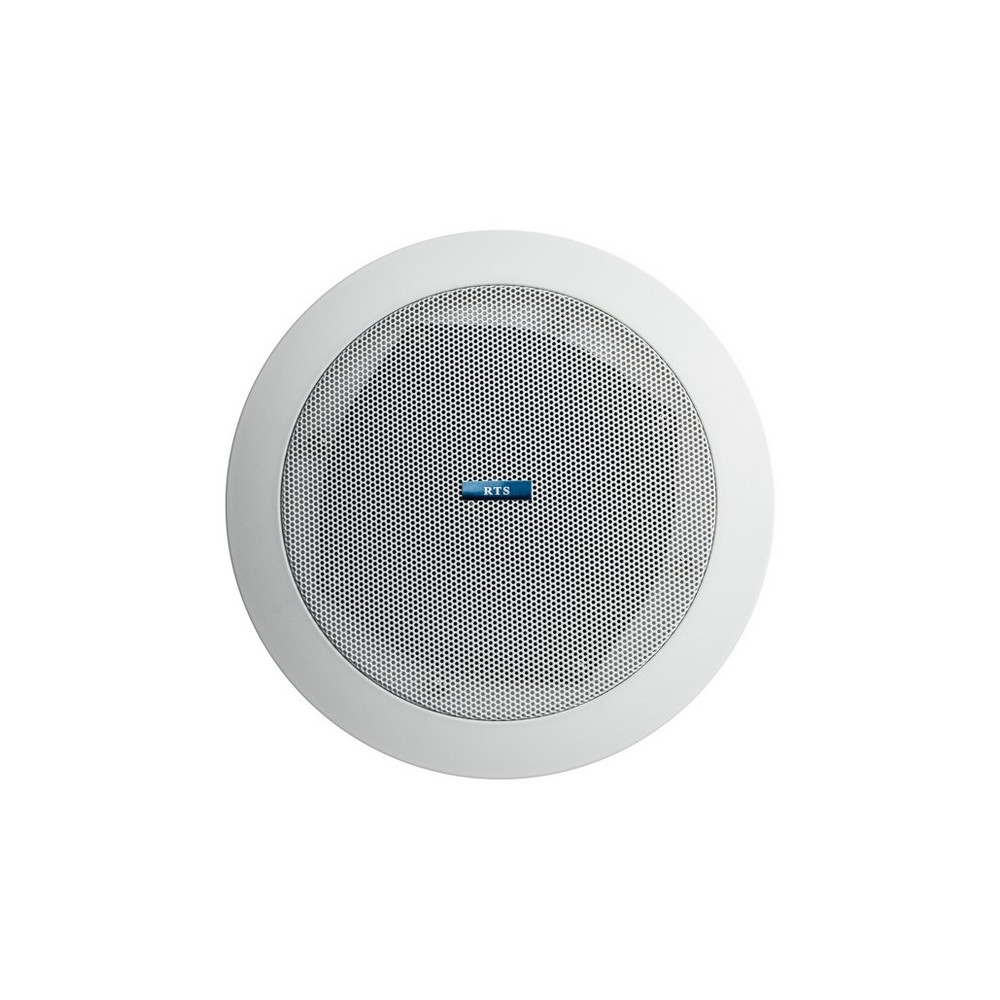 DIFFUSORE ROTONDO CONTROSOFFITTA RTS 30W 2 VIE 8 Ohm D. FORO 180mm COLORE BIANCO