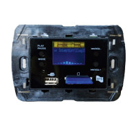 CENTRALE AUDIO RTS TS 710 AN 30+30W STEREO PER FILODIFFUSIONE DA INCASSO NERO