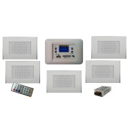 KIT RTS PER FILODIFFUSIONE MY HOUSE DA INCASSO CENTRALE AUDIO 20W - 5 DIFFUSORI