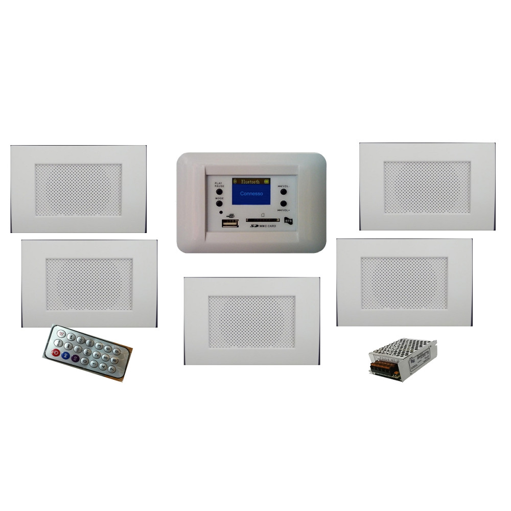 KIT RTS PER FILODIFFUSIONE MY HOUSE DA INCASSO CENTRALE AUDIO 20W - 5 DIFFUSORI