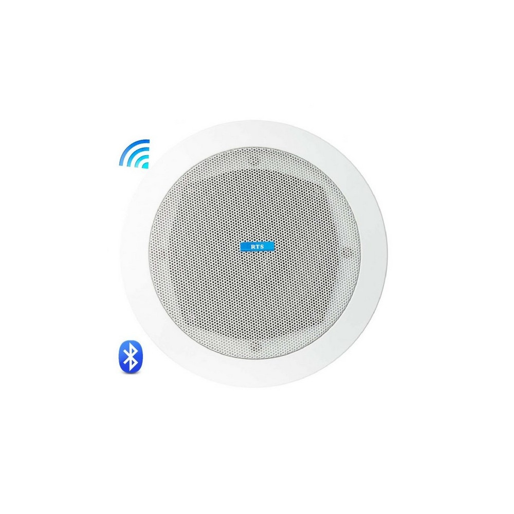 DIFFUSORE BLUETOOTH CONTROSOFFITTA RTS 30W 2 VIE 8 Ohm D. FORO 180mm COLORE BIANCO