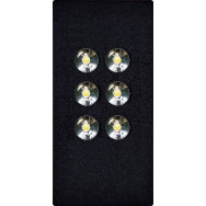 LAMPADA A 6 LED ALTA LUMINOSITA' FRUTTO DA INCASSO PER AVE DOMUS 100 S44 NERO