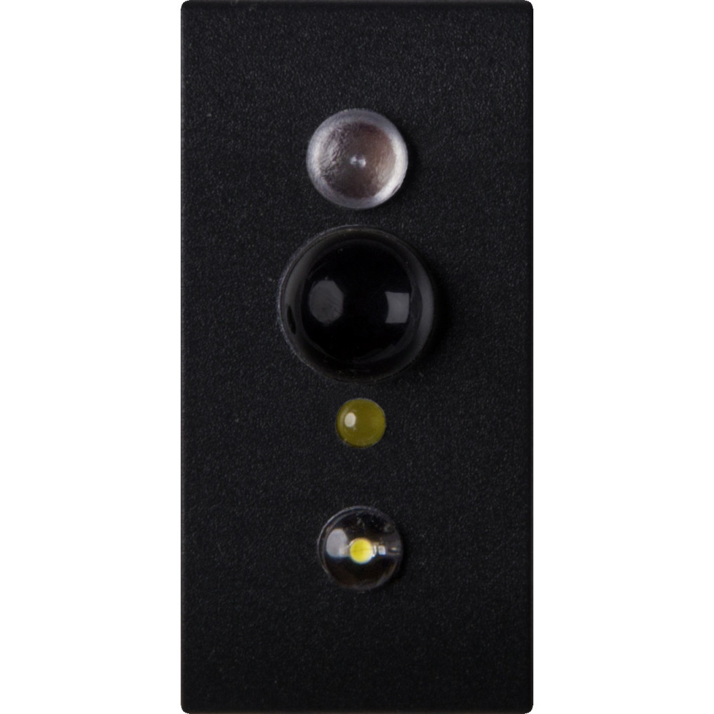 SENSORE FRUTTO DA INCASSO NERO INFRAROSSO SEGNA PASSO PER AVE SISTEMA 45