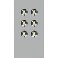 MEL6 MXGO G LAMPADA A 6 LED ALTA LUMINOSITA' FRUTTO DA INCASSO PER BTICINO MATIX GO GRIGIO