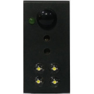 SENSORE FRUTTO DA INCASSO NERO INFRAROSSO GAS SEGNA PASSO PER GEWISS CHORUS