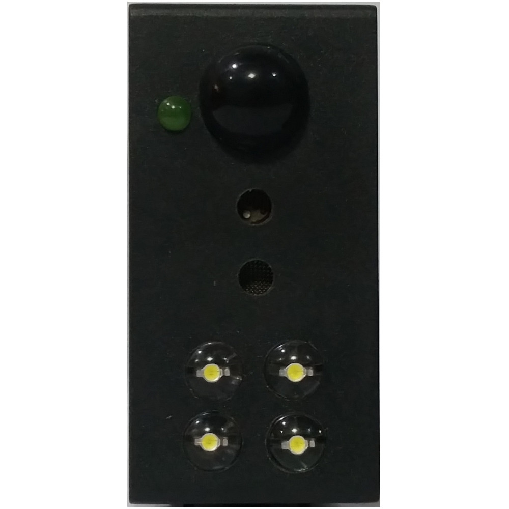 SENSORE FRUTTO DA INCASSO NERO INFRAROSSO GAS SEGNA PASSO PER GEWISS PLAYBUS