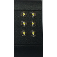 LAMPADA A 6 LED ALTA LUMINOSITA' FRUTTO DA INCASSO PER GEWISS PLAYBUS NERO