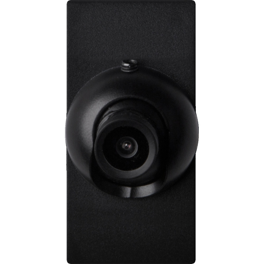 TELECAMERA ORIENTABILE 360 A COLORI FRUTTO DA INCASSO NERO PER VIMAR IDEA