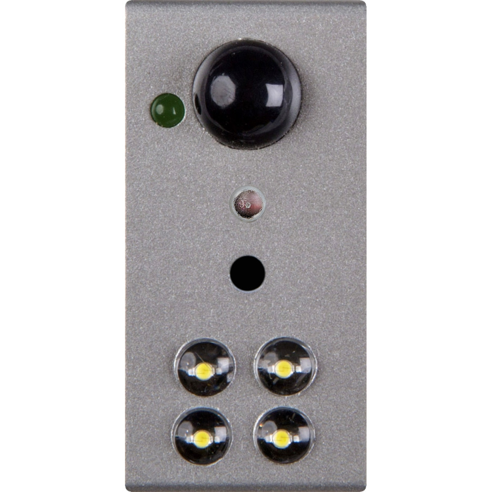 SENSORE FRUTTO DA INCASSO INFRAROSSO GAS SEGNA PASSO PER VIMAR PLANA SILVER