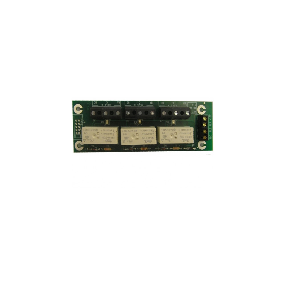 MICROVIDEO SY-965 Scheda Rele' ATTUATORI 3 Ingressi  12V 48VAC SINERGY ANTIFURTO