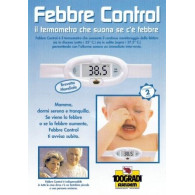 TERMOMETRO 100 GRADI PER BAMBINI FEBBRE CONTROL OMOLOGATO MINISTERO SANITA'