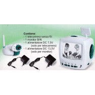 KIT SISTEMA VIDEOCONTROLLO WIRELESS VISIONE NOTTURNA BAMBINI ANZIANI SORVEGLIANZA