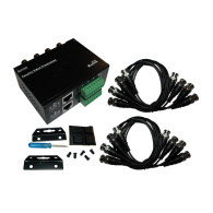 VIDEO BALUN PASSIVO - 8CH - TERMINALI A VITE / RJ45 - BNC FEMMINA - BOX