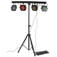 Luci Led Parbar 4Way Kit 4-7X10W Qu