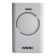 RADIOCOMANDO TELECOMANDO ORIGINALE FAAC XT2 433 SLH  BIANCO 2 TASTI HOPPING CODE 