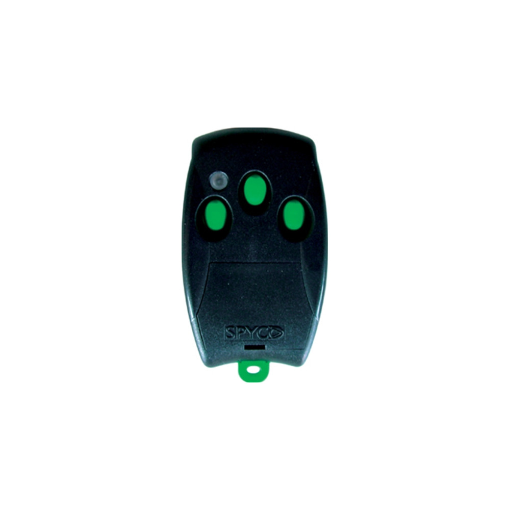 RADIOCOMANDO TELECOMANDO ORIGINALE LABEL SPYCO 3E 3TASTI 433.92MHZ ROLLING CODE