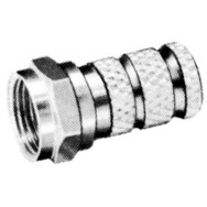 CONNETTORE F (NO CRIMP) PER CAVO RG6 per cavi HD e/o cavi SAT per telecamere HD CONFEZIONE 20 PEZZI