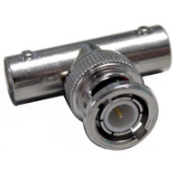 CONNETTORE ADATTATORE BNC A T SPINA BNC2 PRESE BNC CONFEZIONE 10 PEZZI