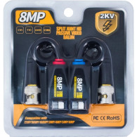 Kit TX/RX su doppino telefonico o cavo UTP Cat5E/Cat6 per telecamere fino a 8Mpx MK-80