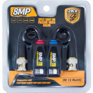 Kit TX/RX su doppino telefonico o cavo UTP Cat5E/Cat6 per telecamere fino a 8Mpx MK-80