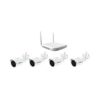 KIT 4 TELECAMERE 1 VIDEOREGISTRATORE WIFI 4 Ch ONVIF CLOUD FULL HD IP66