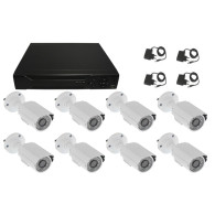 KIT VIDEOSORVEGLIANZA 8 TELECAMERE 1 DVR FULL HD 8 CANALI Smartphone
