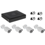 KIT VIDEOSORVEGLIANZA 4 TELECAMERE 1 DVR FULL AHD CON HDD 4 CANALI Smartphone