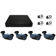 KIT VIDEOSORVEGLIANZA 4 TELECAMERE 1 DVR HD 500 GB FULL HD 4 CANALI Smartphone