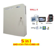 VIDEOREGISTRATORE 8XAHD WALL BOX METALLO TELECAMERE FINO A 2,4MP ICLOUD SMARFONE