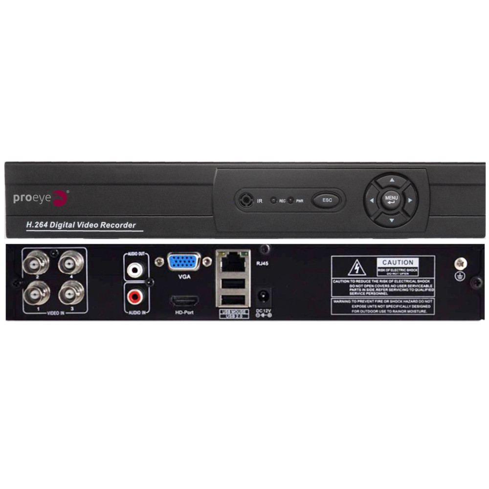 VIDEOREGISTRATORE AHD IBRIDO 4 INGRESSI 960H-720p REAL TIME 