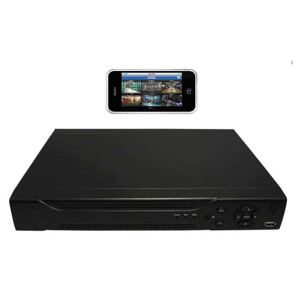 Videoregistratore DVR FULL HD 1080 4 Canali REALTIME 25 fps Smartphone
