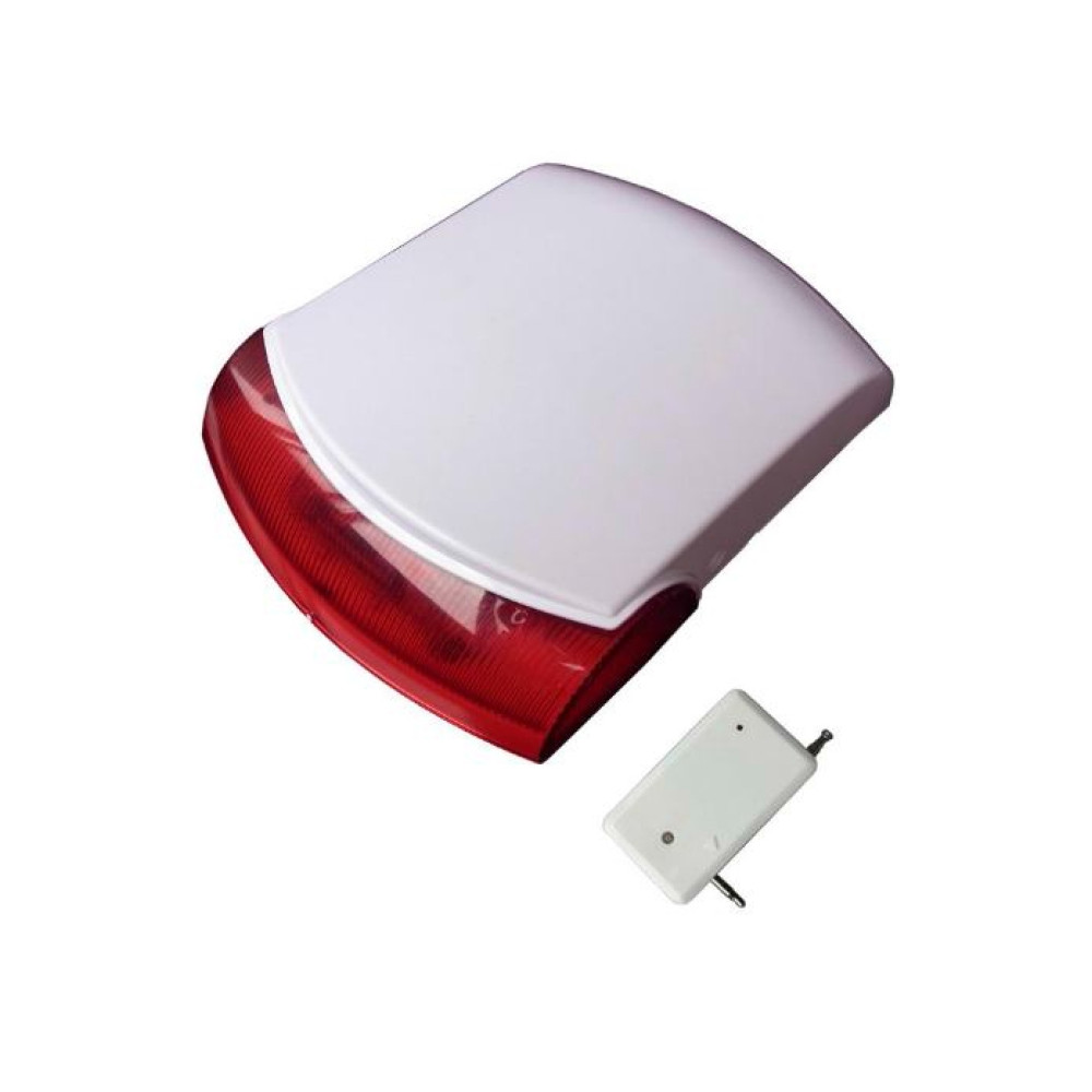 MICROVIDEO HT-70 SIRENA VIA RADIO ESTERNO ABS 110db 433mhz ANTIFURTO  