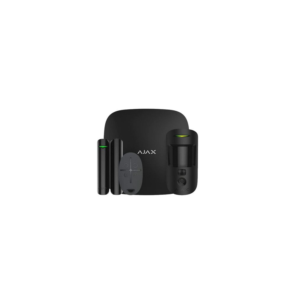 AJAX StarterKit Cam Plus NERO (Hub 2 Plus + MotionCam + DoorProtect + SpaceControl) 38175